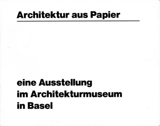 Architektur aus papier