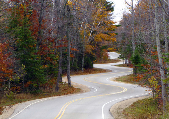 Door county winding road