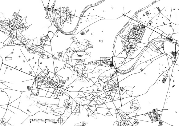 Sud ouest de paris, geomorphology axes et avenues d'après la carte des-chasses du roi