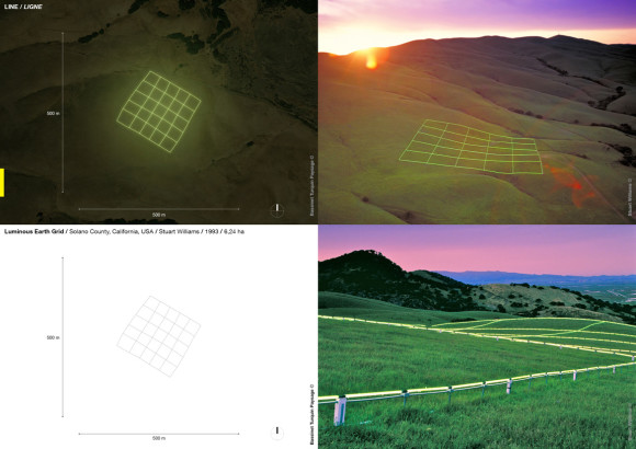 Luminous earth grid