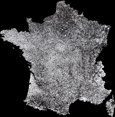 Carte des communes de France