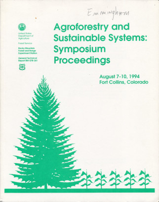 Agroforestry and sustainable systems, symposium proceedings