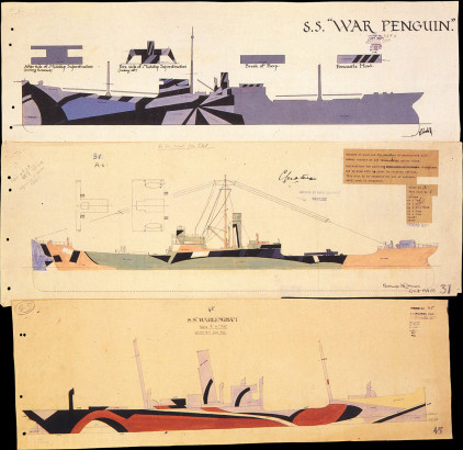 War Penguin, War Clover, Warlingham, Dazzle painting